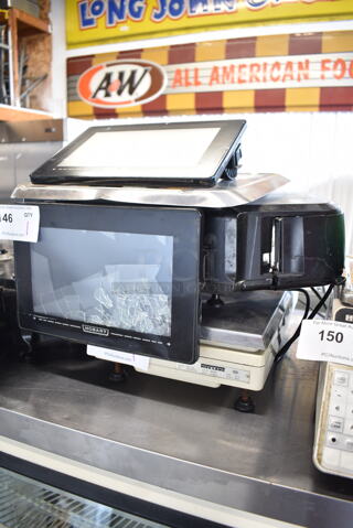 Hobart HTi Metal Commercial Countertop Food Portioning Scale. 120/208-240 Volts, 1 Phase. Tested and Working!