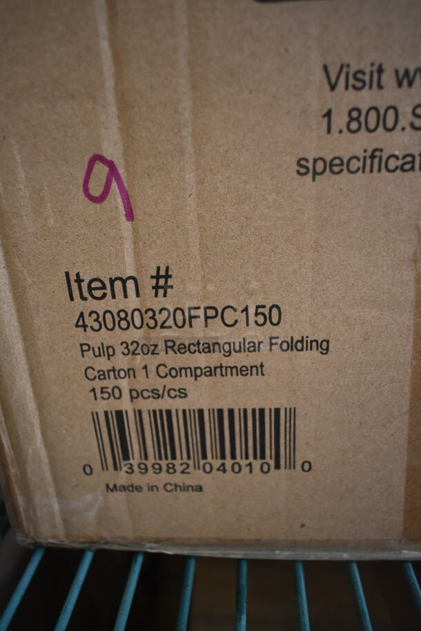 28 BRAND NEW Boxes; 19 of Eco-Products EP-S001 7" Medium Weight Plant Starch Knife - 50/Pack and 9 of 43080320FPC150 Sabert Fiber Kraft Folding Carton 2 Compartment. 28 Times Your Bid!  - Image 6 of 6