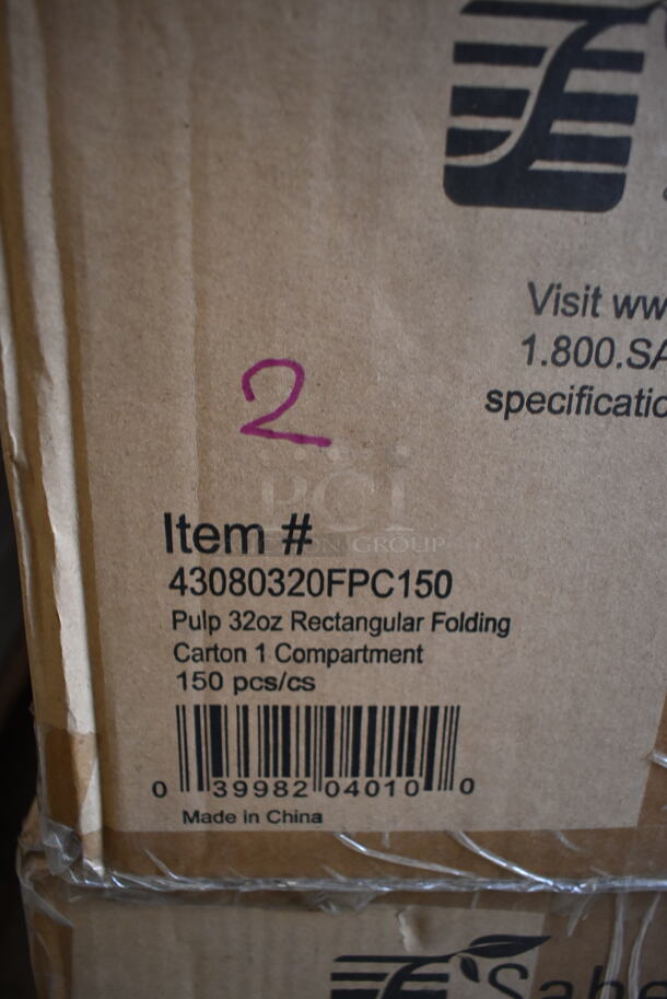 12 BRAND NEW Boxes Including 2 Box Sabert 43080320FPC150 Pulp 32 oz. Folding Carton, 2 Box 
Specialty Quality Packaging MT8350B Microwavable Container, 8" x 6" Oblong Deep, 8 Box Anchor 4607224 7" ROUND BLACK INCREDI-BOWL. 12 Times Your Bid!  - Image 4 of 8