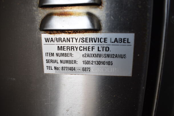 2015 Merrychef eikon e2 Stainless Steel Commercial Countertop Electric Powered Slimline Rapid Cook Oven. 208/240 Volts, 1 Phase.  - Image 4 of 6