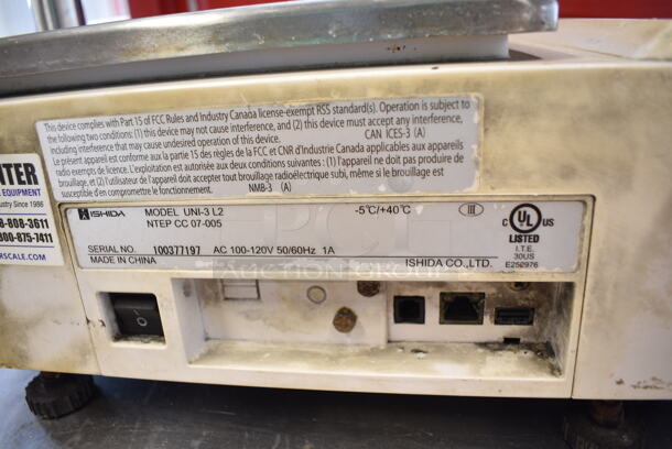 Ishida UNI-3 L2 Metal Commercial Countertop Food Portioning Scale. Tested and Working! - Image 5 of 5