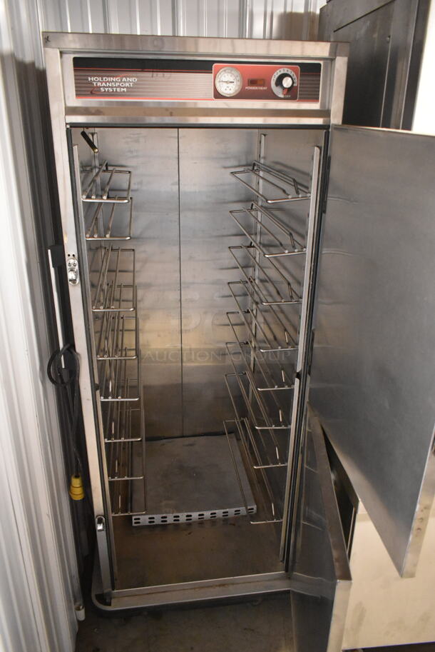 Wittco 1826-15BC Stainless Steel Commercial 2 Half Size Door Reach In Heated Holding Cabinet on Commercial Casters. 120 Volts, 1 Phase. Tested and Working! - Image 2 of 6