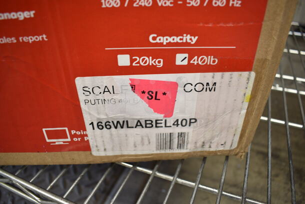 BRAND NEW SCRATCH AND DENT! Torrey 166WLABEL40P 40 lb. WiFi Price Computing Scale with Thermal Label Printer.  - Image 3 of 5