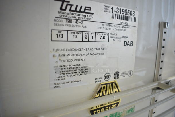 True TSID-48-2 Metal Commercial Floor Style Deli Display Case Merchandiser. 115 Volts, 1 Phase. Tested and Powers On But Does Not Get Cold - Image 5 of 5