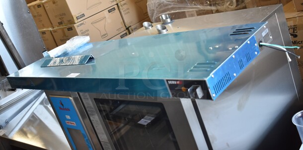 BRAND NEW SCRATCH AND DENT! 2023 ServIt SWTD-48 48" High Wattage Double Strip Warmer with On/Off Toggle Controls and 3" Spacer. 120 Volts, 1 Phase.  - Image 3 of 5