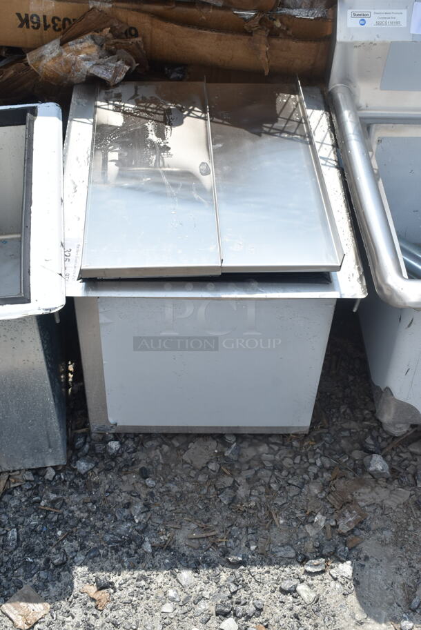 BRAND NEW! Stainless Steel Drop In Ice Bin w/ Lid.  - Image 1 of 5