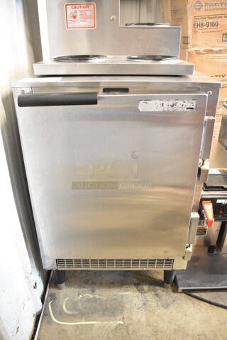 Beverage Air UCR20 Stainless Steel Commercial Single Door Undercounter Cooler. 115 Volts, 1 Phase. Tested and Working!