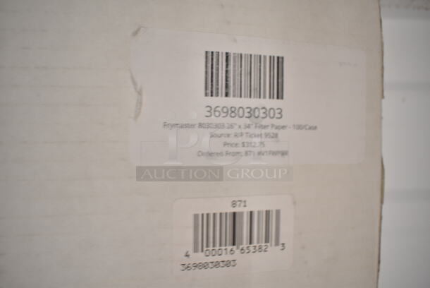 BRAND NEW SCRATCH AND DENT! Frymaster 8030303 26" x 34" Filter Paper - 100/Case - Image 4 of 4