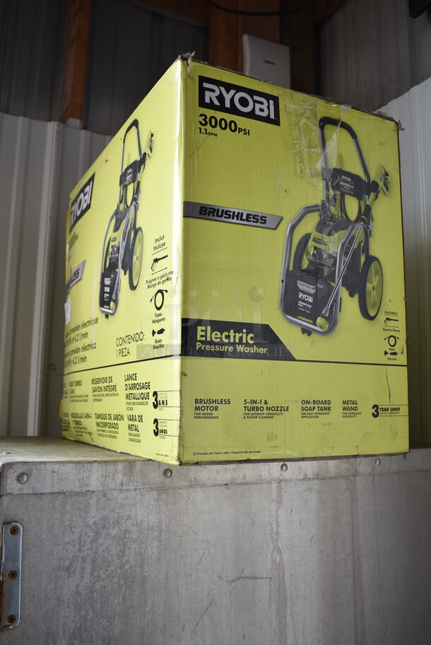 IN ORIGINAL BOX! Ryobi Electric Powered Pressure Washer. 115 Volts, 1 Phase.  - Image 2 of 4