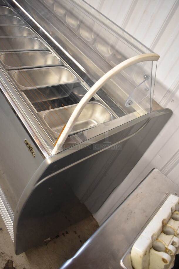 Sevel SLM-8 GELATO Stainless Steel Commercial Floor Style Gelato Case. 220 Volts.  - Image 2 of 4