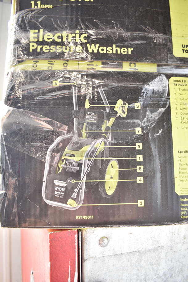 IN ORIGINAL BOX! Ryobi Electric Powered Pressure Washer. 115 Volts, 1 Phase.  - Image 4 of 4