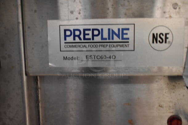 PrepLine ESTC60-4O Stainless Steel Commercial 4 Well Steam Table w/ Under Shelf. Cannot Test Due To Cut Power Cord - Image 4 of 4