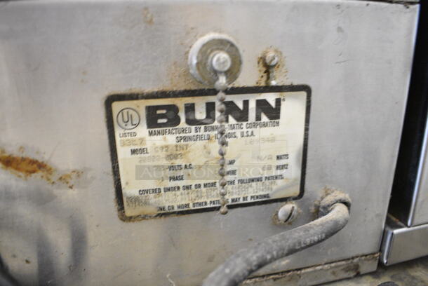 Bunn G92 INT Stainless Steel Commercial Countertop Coffee Bean Grinder. 120 Volts, 1 Phase. Tested and Working! - Image 5 of 5