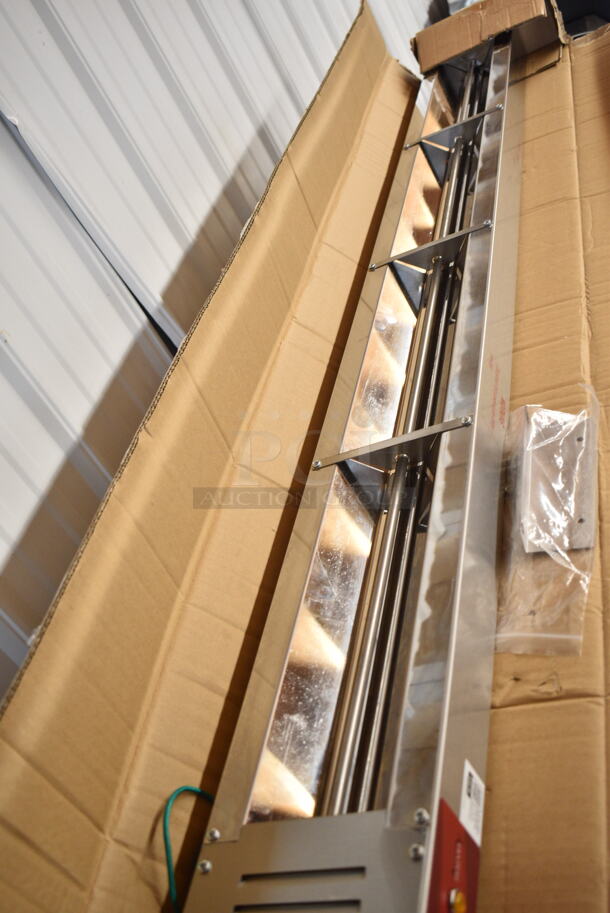 2 BRAND NEW SCRATCH AND DENT! Items; Avantco 177SW60INHA 60" Strip Warmer with Adjustable Infinite Control and Avantco 177SW60TCPA 60" Strip Warmer with Toggle Control. 120 Volts, 1 Phase. 2 Times Your Bid!  - Image 3 of 7