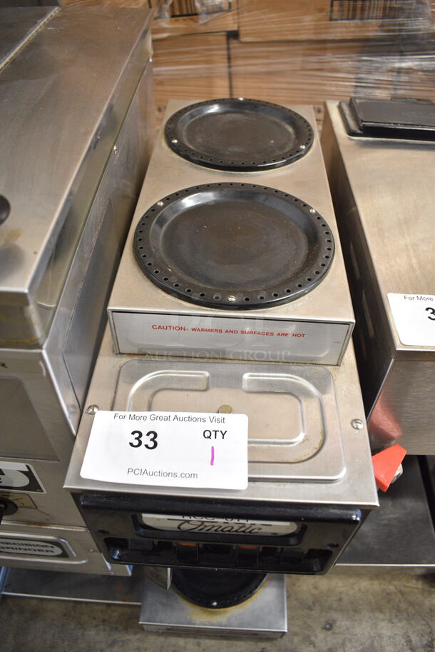 Bunn ST-15 Stainless Steel Commercial Countertop 3 Burner Coffee Machine w/ Poly Brew Basket. 120 Volts, 1 Phase.  - Image 2 of 6