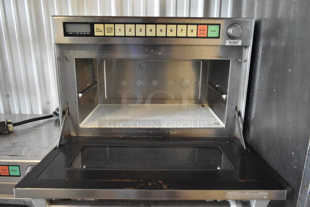 2017 Panasonic NE-3280 Stainless Steel Commercial Countertop Microwave Oven. 208/230 Volts, 1 Phase.  - Image 2 of 4