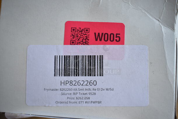 2 BRAND NEW SCRATCH AND DENT! Items Including Frymaster 8262260 Kit,Smt Intfc Re El Dv W/Sd, T&S B-0107-QD 1.15 GPM Gray Spray Valve with Handle, Hold Down Ring, and Quick Disconnect. 2 Times Your Bid!  - Image 4 of 4