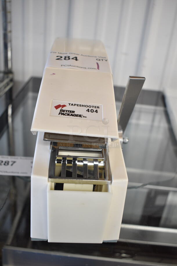 BRAND NEW SCRATCH AND DENT! Better Packages TapeShooter 404 1 1/2" Manual Water-Activated Tape Dispenser TS404 - Image 2 of 6