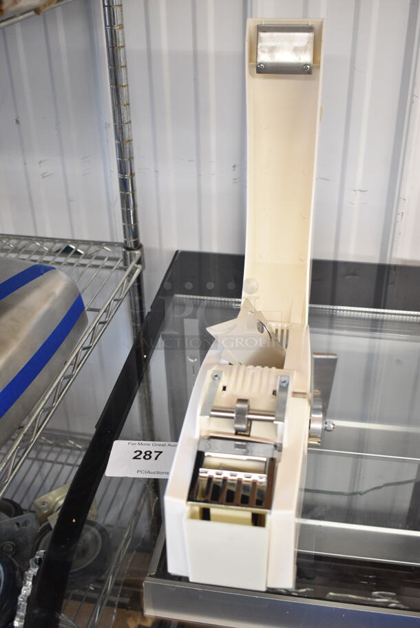 BRAND NEW SCRATCH AND DENT! Better Packages TapeShooter 404 1 1/2" Manual Water-Activated Tape Dispenser TS404 - Image 5 of 6