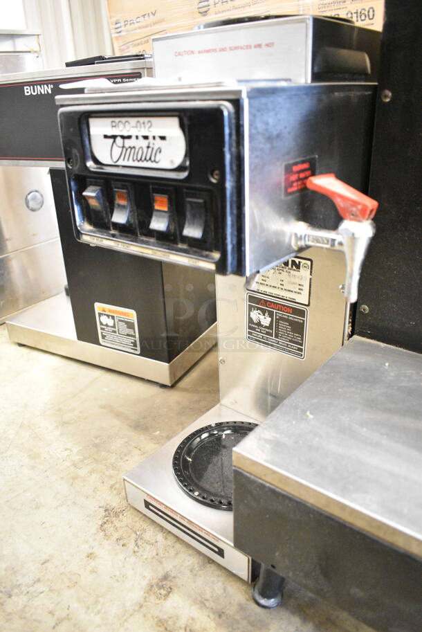 Bunn Stainless Steel Commercial Countertop 3 Burner Coffee Machine w/ Hot Water Dispenser. 120 Volts, 1 Phase. - Image 3 of 5