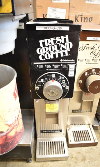 Grindmaster 875 Metal Commercial Countertop Coffee Bean Grinder. 115 Volts, 1 Phase. Tested and Working!