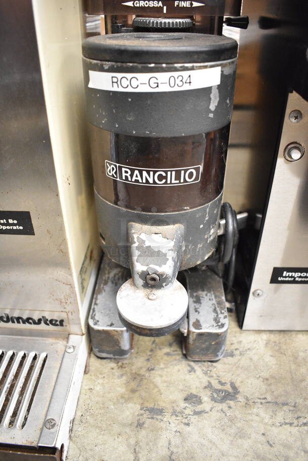 Rancilio MD50 Metal Commercial Countertop Espresso Bean Grinder. 115 Volts, 1 Phase. Tested and Working!  - Image 2 of 6