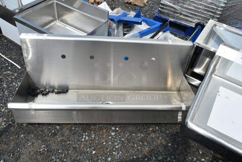 BRAND NEW SCRATCH AND DENT! Regency Stainless Steel 48" Wall Mount Sink.