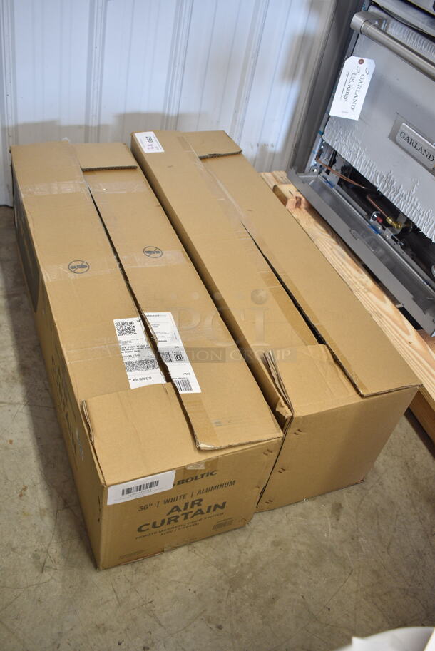 2 BRAND NEW SCRATCH AND DENT! Boltic Aluminum Air Curtains; Model 687BFM3509LY 36" with Remote Magnetic Door Switch and Boltic 687BFM3509PC 36" Powder Coat Air Curtain with Plunger Door Switch. 2 Times Your Bid! - Image 3 of 5