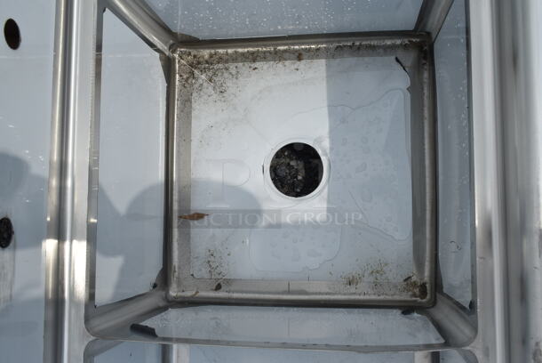 BRAND NEW SCRATCH AND DENT! Steelton 522CS31818LR 90" 18-Gauge Stainless Steel Three Compartment Commercial Sink with 2 Drainboards - 18" x 18" x 12" Bowls. No Legs.  - Image 6 of 9