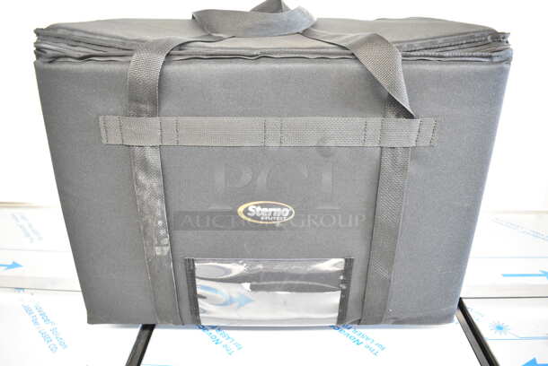 BRAND NEW SCRATCH AND DENT! Sterno Black Insulated Food Carrying Bag.  - Image 1 of 5