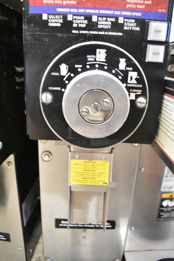 Grindmaster 875 Metal Commercial Countertop Coffee Bean Grinder. 115 Volts, 1 Phase. Tested and Working! - Image 2 of 4