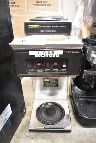 Bunn VP17-3 Stainless Steel Commercial Countertop 3 Burner Coffee Machine. 120 Volts, 1 Phase.
