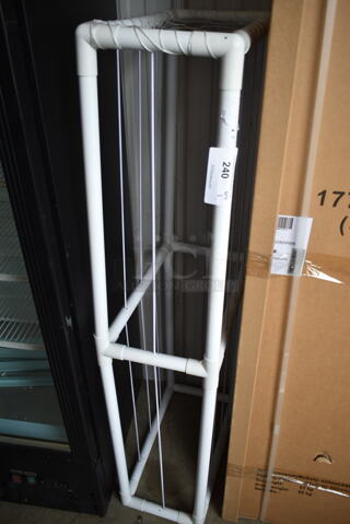 White Stuffed Animal Storage Cage.