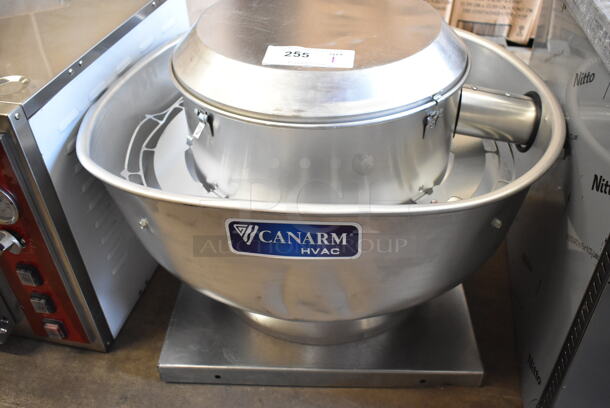 BRAND NEW SCRATCH AND DENT! 2024 Canarm ALX120-UD Metal Commercial Rooftop Mushroom Exhaust Fan. 115/230 Volts, 1 Phase. - Image 2 of 5