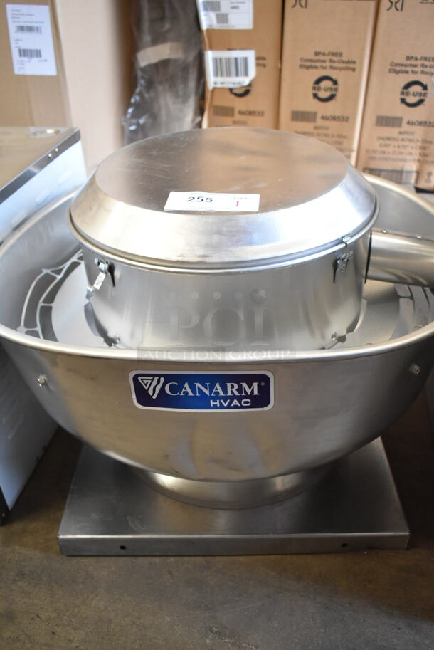 BRAND NEW SCRATCH AND DENT! 2024 Canarm ALX120-UD Metal Commercial Rooftop Mushroom Exhaust Fan. 115/230 Volts, 1 Phase. - Image 3 of 5