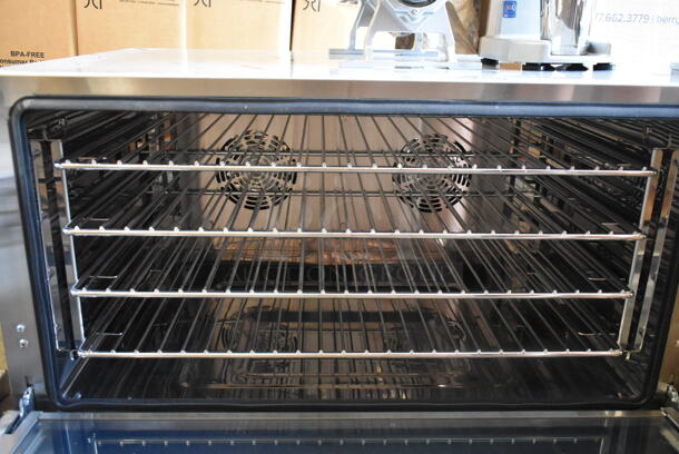 BRAND NEW SCRATCH AND DENT! 2024 KoolMore KM-CTCO-44 Stainless Steel Commercial Countertop Convection Oven.  - Image 3 of 6