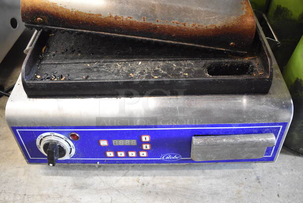 Globe GPGS14D Stainless Steel Commercial Countertop Electric Powered Panini Press. 120 Volts, 1 Phase. Tested and Working! - Image 3 of 5