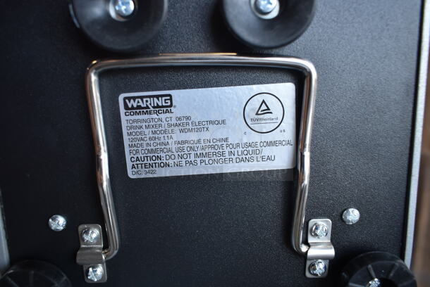 BRAND NEW SCRATCH AND DENT! Waring WDM120TX Metal Commercial Countertop Drink Mixer w/ Mixing Cup. 120 Volts, 1 Phase. Tested and Working! - Image 7 of 7