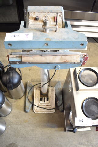 Uline H-87 Metal Commercial Floor Style Heat Sealer. Tested and Working!