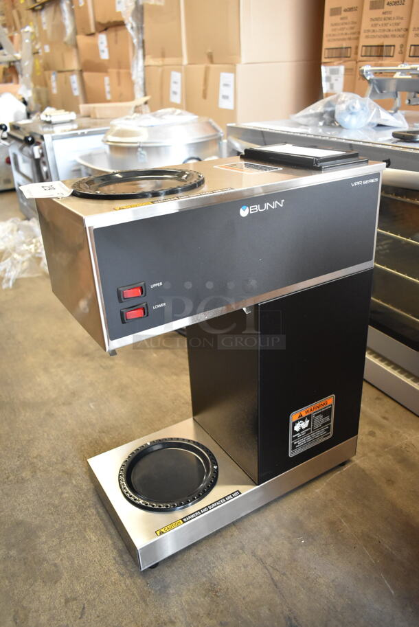 BRAND NEW SCRATCH AND DENT! 2024 Bunn VPR Stainless Steel Commercial Countertop Coffee Machine. Does Not Have Brew Basket or Pots. 120 Volts, 1 Phase.  - Image 3 of 7