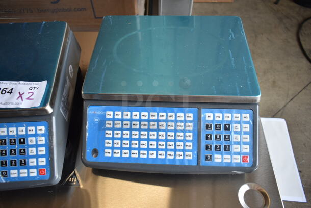 2 BRAND NEW SCRATCH AND DENT! AvaWeigh 334PCS40T  40 lb. Digital Price Computing Scale with Tower. 2 Times Your Bid! Tested and Working! - Image 5 of 10