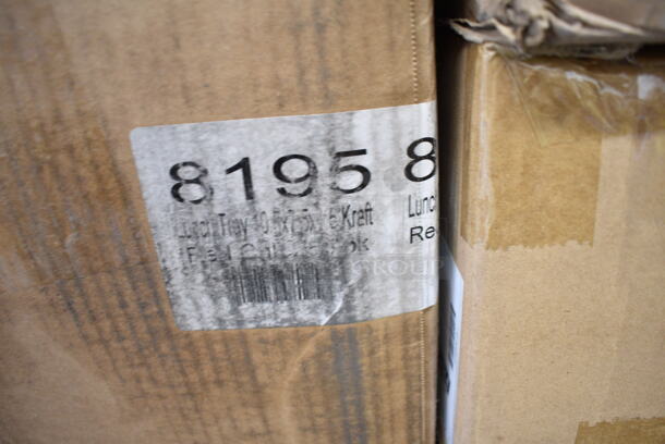PALLET LOT of 35 BRAND NEW Boxes Including 394365L Noble Products Powder-Free Disposable Clear Vinyl Gloves for Foodservice - Large - 1000/Case, 347SP10WH Visions Florence 10" Square White Plastic Plate - 120/Case, 5008W Choice 8 oz. Tall White Poly Paper Hot Cup - 1000/Case, 2 Box 129MCR32B Choice 32 oz. Black Round Microwavable Heavy Weight Container with Lid 7 1/4" - 150/Case, 394365XL Noble Products Powder-Free Disposable Clear Vinyl Gloves for Foodservice - Extra Large - 1000/Case, 500CC16 Choice Clear PET Customizable Plastic Cold Cup - 16 oz. - 1000/Case, Arcoroc 43716 10 oz Nonic Tumbler, 966TALLFLDB Choice White Tall-Fold 6" x 13" Dispenser Napkin - 8000/Case, Dart 205HT1 White Foam Take Out Container with Perforated Hinged Lid 9" x 6" x 3" - 200/Case, 3 Box 5001RT800B Lavex 8" White Hardwound Paper Towel, 800 Feet / Roll - 6/Case, 395RP09 EcoChoice Compostable Sugarcane / Bagasse 9" Plate - 500/Case, 2 Box 8195 Lunch Tray, 02115 Bell Aire Multi Fold Towels, 2 Box 966UPWIDEB-500 OneUp by Choice White 2-Ply Wide Interfold 6 1/2" x 8 1/2" Dispenser Napkin - 6000/Case, 2 Box 347RP9WHSS Visions Wave 9" White Plastic Plate - 180/Case, 2 Box T Shirt Bags. 35 Times Your Bid! - Image 10 of 12