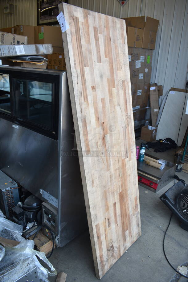 BRAND NEW SCRATCH AND DENT! 456024WT Butcher Block Tabletop - Image 3 of 4