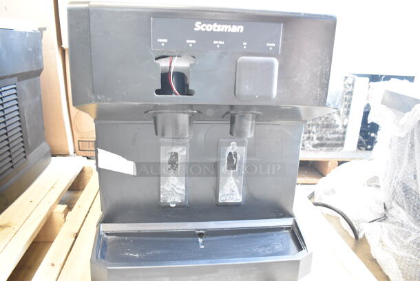 BRAND NEW SCRATCH AND DENT! 2024 Scotsman HID207AX-1A Meridian Compact Nugget Ice Machine with 7 lb. Bin, Touch-Free Ice and Water Dispensing. 115 Volts, 1 Phase.  - Image 3 of 6