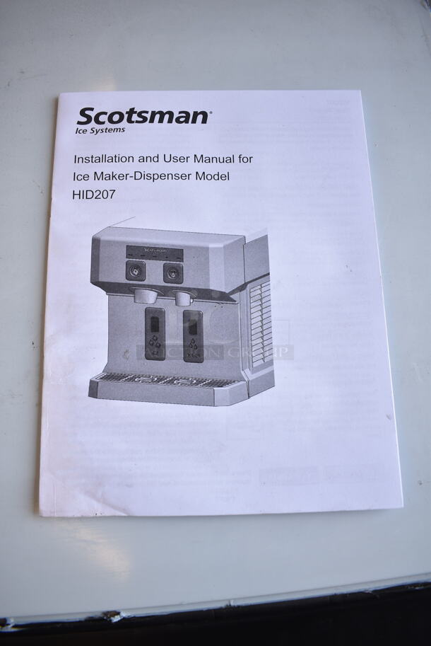 BRAND NEW SCRATCH AND DENT! 2024 Scotsman HID207AX-1A Meridian Compact Nugget Ice Machine with 7 lb. Bin, Touch-Free Ice and Water Dispensing. 115 Volts, 1 Phase.  - Image 5 of 6