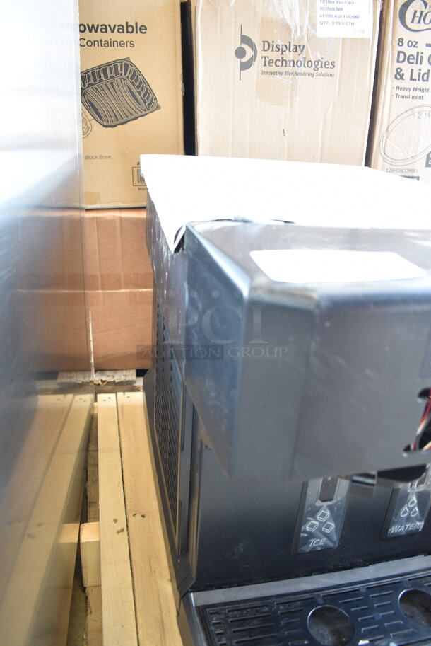 BRAND NEW SCRATCH AND DENT! 2024 Scotsman HID207AX-1A Meridian Compact Nugget Ice Machine with 7 lb. Bin, Touch-Free Ice and Water Dispensing. 115 Volts, 1 Phase.  - Image 4 of 5
