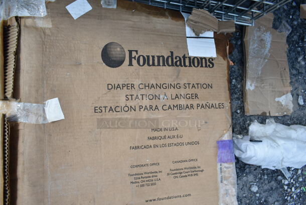 BRAND NEW SCRATCH AND DENT! Foundations 100SSE-SM Surface-Mount Extended Length Stainless Steel Adult / Child Special Needs Changing Station / Table - Image 3 of 3