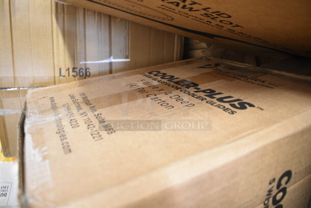 PALLET LOT of 45 BRAND NEW Boxes Including 4 Box 394365L Noble Products Powder-Free Disposable Vinyl Gloves for Foodservice - 1000/Case, 2 Box 500LFLAT Choice Clear Plastic Flat Lid with Straw Slot 42 oz. - 500/Case, 347RP9CL Choice Crystal 9" Clear Plastic Plate - 240/Case, 500CC16 Choice Clear PET Customizable Plastic Cold Cup - 16 oz. - 1000/Case, Acopa 10 oz Martini Glasses, Just Enough Paper Towels, 2 Box 347TCL9 Choice 9 oz. Clear Disposable Plastic Tumbler - 500/Case, SDR-12 12 oz Cups, 966UPWIDEKFT OneUp by Choice Kraft 2-Ply Wide Interfold 6 1/2" x 8 1/2" Dispenser Napkin - 6000/Case, Choice Insulated Foil Sandwich Wrap, 5001RT800B Lavex 8" White Hardwound Paper Towel, 800 Feet / Roll - 6/Case. 45 Times Your Bid!   - Image 5 of 12