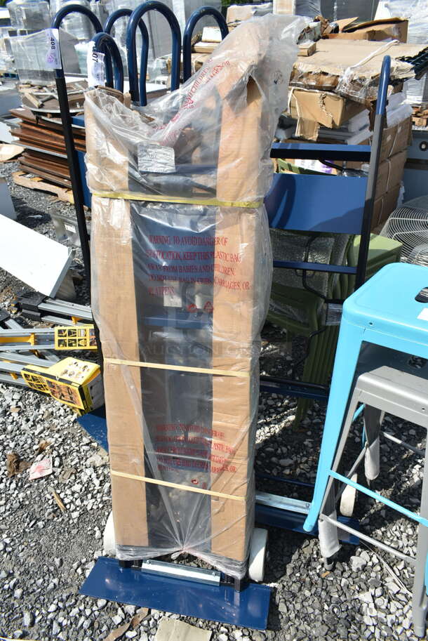 2 BRAND NEW SCRATCH AND DENT! Lavex 257AP0038-L01 600 lb. Blue Appliance Hand Truck with 6" x 2" Thermoplastic Rubber Wheels. 2 Times Your Bid! - Image 2 of 5