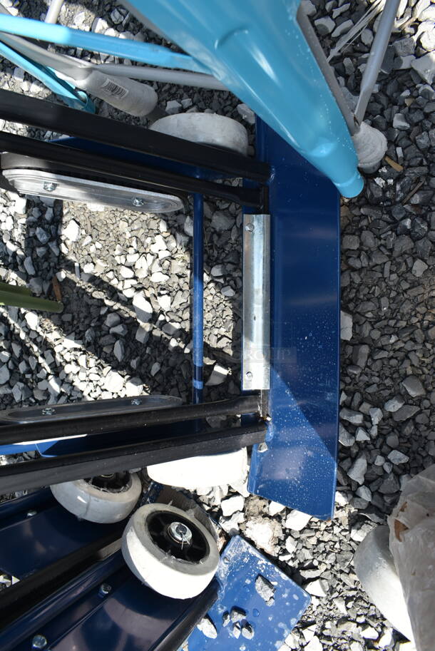 2 BRAND NEW SCRATCH AND DENT! Lavex 257AP0038-L01 600 lb. Blue Appliance Hand Truck with 6" x 2" Thermoplastic Rubber Wheels. 2 Times Your Bid! - Image 4 of 5